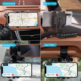 img 1 attached to 📱 Upgrade Your Car with the 2021 Wipalor Dashboard Phone Holder Mount – Universal Big Clamp for iPhone, Samsung, Moto, and More!