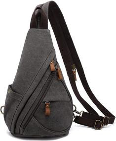 img 4 attached to 🎒 Versatile LOVEVOOK Canvas Crossbody Backpack: Ultimate Travel Companion and Stylish Daypack