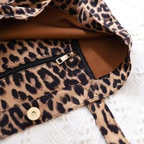 img 1 attached to Monday Leopard Shoulder Handbag Satchel: Chic Women's Handbags, Wallets, and Satchels