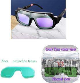 img 3 attached to 👓 Welding Glasses True Color View - Professional Eye Protection PC Glasses