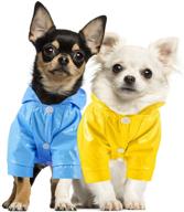 🌧️ stay dry in style: 2-piece pet dog raincoat with safety reflective stripes for small to x-large dogs and puppies логотип