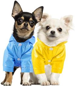 img 4 attached to 🌧️ Stay Dry in Style: 2-Piece Pet Dog Raincoat with Safety Reflective Stripes for Small to X-Large Dogs and Puppies