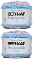 пряжа bernat pipsqueak stripes, dreamboat 2-pack: мягкая и красочная для вязания и вязания крючком! логотип