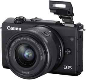 img 2 attached to 📷 Canon EOS M200 Compact Vlogging Camera with EF-M 15-45mm Lens - 4K Video, Touch Panel LCD, Wi-Fi & Bluetooth - Black