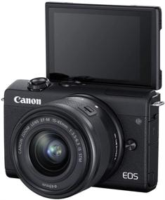 img 1 attached to 📷 Canon EOS M200 Compact Vlogging Camera with EF-M 15-45mm Lens - 4K Video, Touch Panel LCD, Wi-Fi & Bluetooth - Black