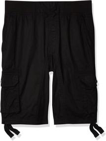 img 4 attached to 🩳 Stylish Solid-Colored Southpole Twill Cargo Shorts for Little Boys