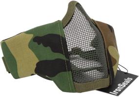 img 4 attached to IronSeals Foldable 6-Inch Half Face Mask Mesh Adjustable Tactical Lower Face Protection Mask