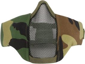 img 3 attached to IronSeals Foldable 6-Inch Half Face Mask Mesh Adjustable Tactical Lower Face Protection Mask