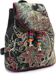 img 3 attached to 🎒 Classic Phoenix Embroidered Backpack - Perfect Shoulder Daypacks for Casual Style