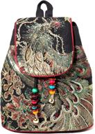 🎒 classic phoenix embroidered backpack - perfect shoulder daypacks for casual style логотип