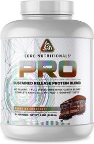 img 2 attached to 🏋️ Получайте долговременное питание с Core Nutritionals Pro Sustained Release Protein Blend - 25Г Белка, 2Г Углеводов, 71 Порций (Шоколад).