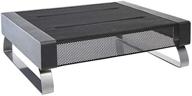 🖥️ rolodex 82411 wire mesh monitor stand - supports up to 35 lbs - size: 14.125 in. x 11.875 in. - enhance your seo! logo