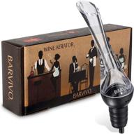 wine aerator pourer by barvivo - the ultimate red wine enhancer: effortlessly triple the flavors with the classic aerating decanter spout - ideal for bottles of red wine - spill-free pouring from your wine bottle логотип