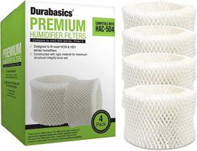 img 4 attached to 🌬️ Durabasics 4 Pack of Premium Humidifier Filters | Compatible with Honeywell HAC-504, HAC-504AW & Filter A | Replacement for Honeywell HCM 350 & Cool Mist Humidifiers