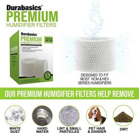 img 2 attached to 🌬️ Durabasics 4 Pack of Premium Humidifier Filters | Compatible with Honeywell HAC-504, HAC-504AW & Filter A | Replacement for Honeywell HCM 350 & Cool Mist Humidifiers