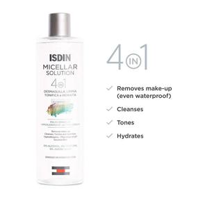 img 3 attached to 🌿 ISDIN Micellar Solution: All-in-One Makeup Remover, Cleanser & Toner for Sensitive Skin - 13.5 Fl. Oz