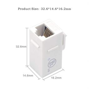 img 2 attached to 5-Pack White VCE UL Listed CAT6 RJ45 Keystone Jack Inline Coupler - Enhanced SEO
