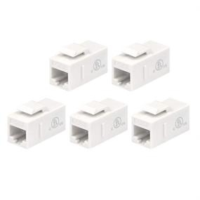 img 4 attached to 5-Pack White VCE UL Listed CAT6 RJ45 Keystone Jack Inline Coupler - Enhanced SEO