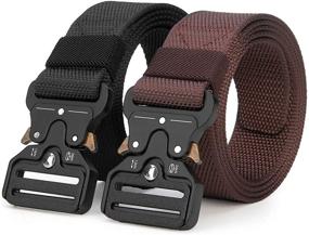 img 4 attached to ANDY GRADE Tactical Adjustable Military Belts 🎒 for Men - Ultimate Accessories for Outdoor Enthusiasts