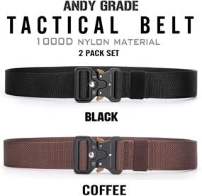 img 3 attached to ANDY GRADE Tactical Adjustable Military Belts 🎒 for Men - Ultimate Accessories for Outdoor Enthusiasts