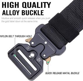 img 2 attached to ANDY GRADE Tactical Adjustable Military Belts 🎒 for Men - Ultimate Accessories for Outdoor Enthusiasts