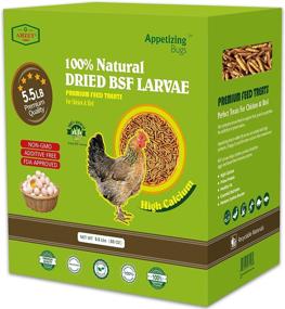 img 4 attached to 🐛 5.5 LBS Natural Dried Black Soldier Fly Larva/Mealworms - Calcium-Rich Treats for Chickens, Birds, Reptiles, Hedgehog, Geckos, Turtles - 85X More Calcium Than Mealworms - 5.5 LBS