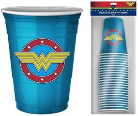 img 1 attached to Wonder Woman Pack Disposable Blue