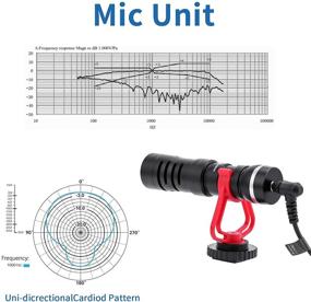 img 2 attached to Улучшите свои блоги с USKEYVISION Video Microphone Kit - Vlog K1: микрофон, штатив, шаровая головка и зажим для телефона для iPhone/смартфона/камер.