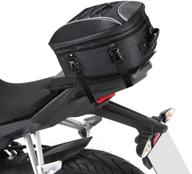 🏍️ kemimoto motorcycle tail bag: waterproof 30l seat bag with rain cover & 6 straps logo