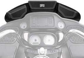 img 4 attached to Удобная сумка для лобового стекла для моделей Touring Street Glide Electra Glide FLHX FLH 2014-2019 - сумка для ветрового экрана с тремя карманами