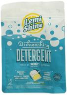 🍋 lemi shine dishwashing detergent: natural citric extracts, 15 pacs, 7.16 oz - deep cleaning power for sparkling dishes! logo