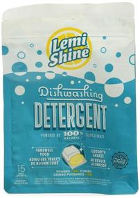 img 4 attached to 🍋 Lemi Shine Dishwashing Detergent: Natural Citric Extracts, 15 Pacs, 7.16 oz - Deep Cleaning Power for Sparkling Dishes!