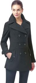 img 4 attached to Stylish BGSD Women Joann Wool Blend Pea Coat: Regular, Plus Size, and Petite Options
