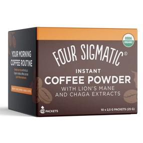 img 2 attached to ☕️ Кофе Four Sigmatic с грибами: органическая смесь с львиным гривой, чагой и грибным порошком, улучшает фокус и поддерживает иммунитет - 10 штук.