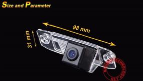 img 2 attached to 📷 High Definition Rear-View License Plate Backup Camera for Hyundai Sonata/ KIA Cerato/ Forte K3/ Sirento E/ Sorento MX/ Chrysler Sebring 300C - Navinio