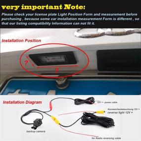 img 1 attached to 📷 High Definition Rear-View License Plate Backup Camera for Hyundai Sonata/ KIA Cerato/ Forte K3/ Sirento E/ Sorento MX/ Chrysler Sebring 300C - Navinio