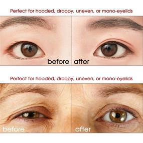 img 1 attached to 👁️ 3 Packs Ultra Invisible Double-Sided Sticky Double Eyelid Tapes Stickers: Instant Eyelid Lift Solution for Heavy Saggy, Hooded, Droopy, Uneven, Mono-eyelids Without Surgery