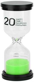 img 2 attached to ⌛ STONCEL Hourglass Sand Timer Set - 6pcs | 1min, 3mins, 5mins, 10mins, 20mins, 30mins | Kids Toothbrush Timer for Games, Classroom, Kitchen, Office | Decorative Sand Clocks