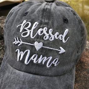 img 3 attached to Бейсбол с вышивкой Blessed Vintage Distressed