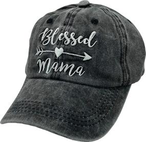 img 4 attached to Бейсбол с вышивкой Blessed Vintage Distressed