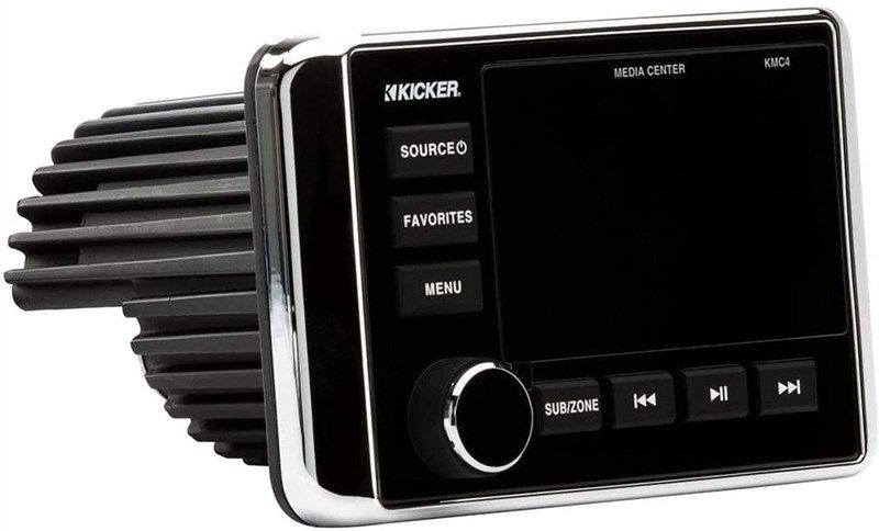 🚤 Kicker 46KMC4 Marine Dual Zone Bluetooth Boat Media…