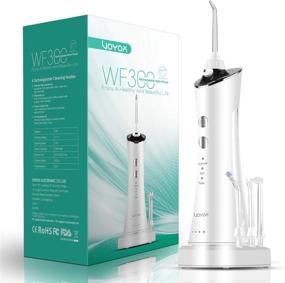 img 4 attached to 🚿 VOYOR Cordless Water Flosser for Teeth Cleaning - Rechargeable Electric Oral Irrigator - IPX7 Waterproof Plaque Remover - Ideal for Braces & Bridges Care - WF300