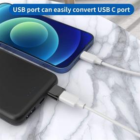 img 1 attached to 🔌 4-портовый набор адаптеров USB C Female to USB Male: кабель Type C к USB A зарядного устройства для iPhone 11 12 13 Pro Max, iPad 2020, Samsung Galaxy Note 10 S20 Plus, Google Pixel 4 3 2 XL (черный)