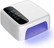 💅 bete cordless led nail lamp: rechargeable 72w wireless nail dryer with lcd display, 4 timer settings, portable gel uv led nail light - professional lamp for gel polish logo