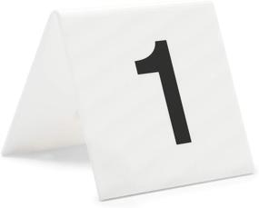 img 1 attached to 🏷️ Juvale Acrylic Table Numbers (1-25) in White - Pack of 25 (3 x 2.75 x 2.5 in)