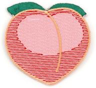 winks days peach emoji embroidered logo