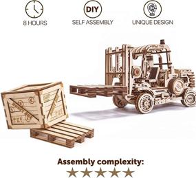 img 3 attached to Wood Trick DIY Mechanical Forklift Building Set