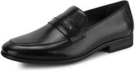 genuine leather formal loafers classic logo