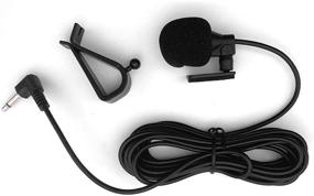 img 4 attached to Portable 3.5mm Microphone Assembly for Car Stereo Radio GPS DVD with Bluetooth Capability