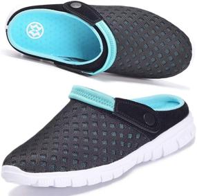 img 4 attached to 👣 Stay Comfortable and Slip-Free with Hsyooes Breathable Slippers for Outdoor Use